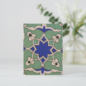 Osmanische Türkei Arabesque Alte Tile Postkarte (Stehend Vorderseite)
