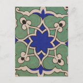 Osmanische Türkei Arabesque Alte Tile Postkarte (Vorderseite)