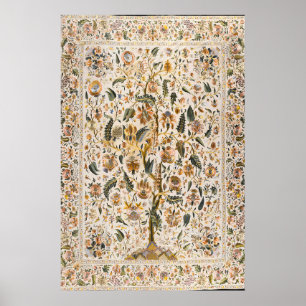 Osmanisches Baum-des-Lebens-Kunstposter Vintage-Bl Poster
