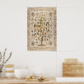 Osmanisches Baum-des-Lebens-Kunstposter Vintage-Bl Poster (Küche)