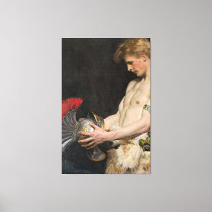 Osmar Schindler Germanischer Krieger mit Helm (190 Leinwanddruck