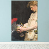 Osmar Schindler Germanischer Krieger mit Helm (190 Leinwanddruck (Insitu (Holzboden))