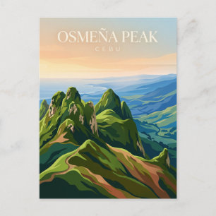 Osmeña-Gipfel Philippinen Postkarte