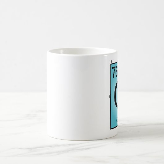 Osmium- (Os)Element-Tasse Kaffeetasse (Mittel)