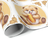 oso comiendo miel geschenkpapier (Rolleneckpunkt)