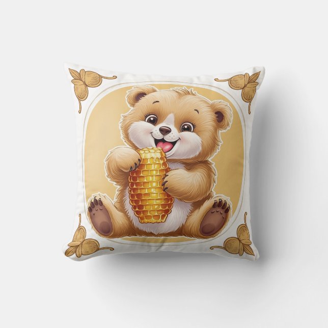 oso comiendo miel kissen (Vorderseite)