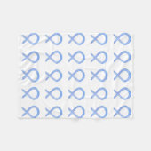 Ösophageale Krebsbewusstsein Ribbon Fleece Blanket (Vorderseite (Horizontal))