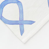 Ösophageale Krebsbewusstsein Ribbon Fleece Blanket (Ecke)