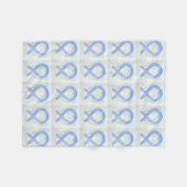 Ösophageale Krebsbewusstsein Ribbon Fleece Blanket (Vorderseite (Horizontal))