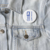 Ösophagus Krebs Bewusstsein Amerikanischer Flaggen Button (Beispiel)