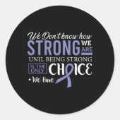 Ösophaguskrebs bekämpft Krebserkrankung Runder Aufkleber (Vorderseite)