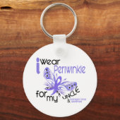 Ösophaguskrebs ICH TRAGE PERIWINKLE FÜR MEINEN ONK Schlüsselanhänger (Vorderseite)