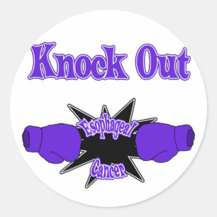 Ösophaguskrebs Runder Aufkleber