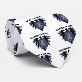 Ösophaguskrebs-Wappen Krawatte (Gerollt)