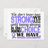 Ösophaguskrebs wie stark wir sind postkarte (Vorne/Hinten)