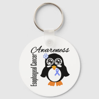 Ösophaguskrebsbewusstsein Pinguin Schlüsselanhänger