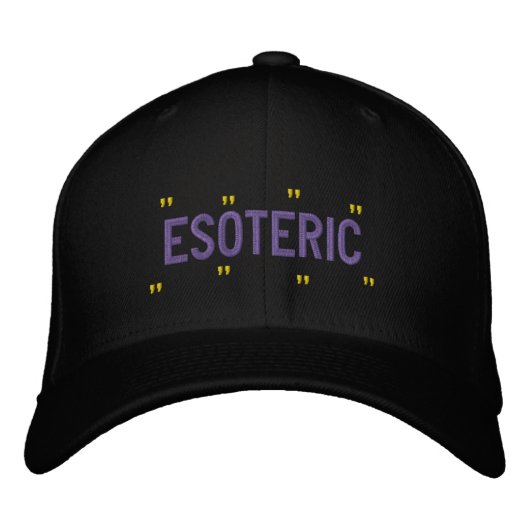 ösoterisch bestickte baseballkappe (Vorderseite)