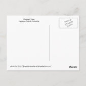 Osoyoos Aussicht Weingarten Postkarte (Rückseite)