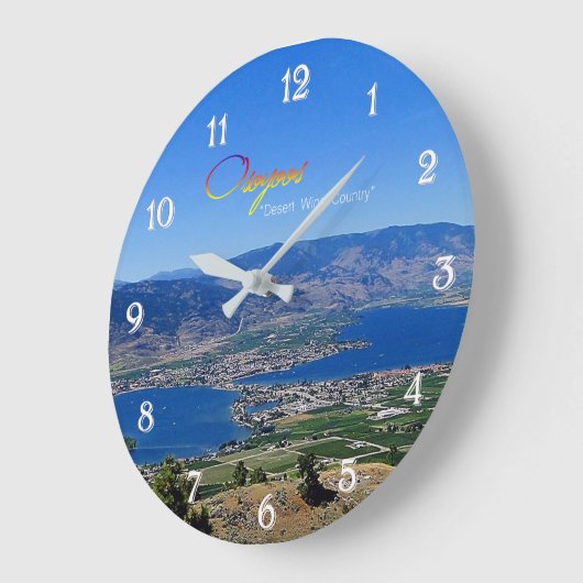 Osoyoos, Dessertwein-Land Große Wanduhr (Winkel)