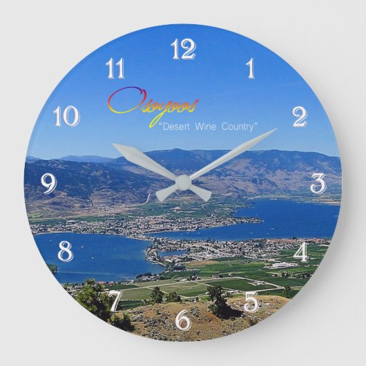 Osoyoos, Dessertwein-Land Große Wanduhr (Vorderseite)