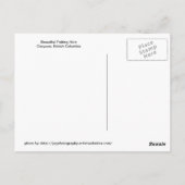 Osoyos, schönes Fischereizentrum Postkarte (Rückseite)