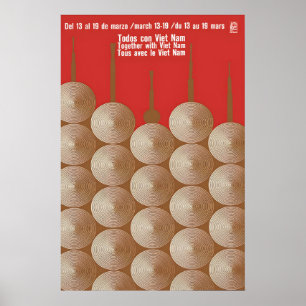 OSPAAAL Anti-Kriegsplakat zusammen mit Vietnam Poster