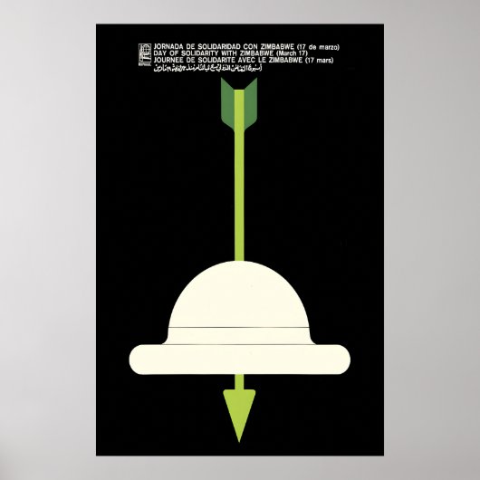 OSPAAAL Poster Simbabwe Solidaritätstag Anti (Vorne)