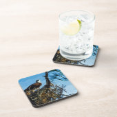 Osprey auf dem Nest Abstrakten Impressionismus Untersetzer (Rechte Seite)