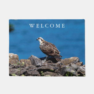 Osprey auf den Felsen Fußmatte