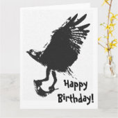 Osprey Bird & Fish Geburtstags Grußkarte Karte (Gelbe Blume)