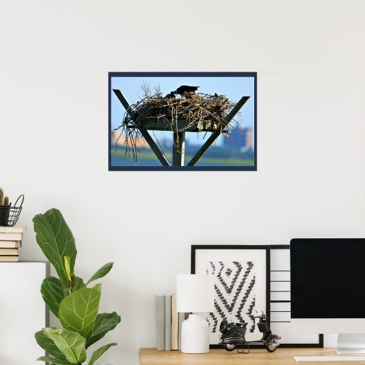 Osprey Bird Nest Poster (Heimbüro)