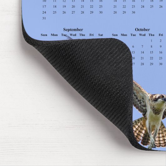 Osprey: Customize a full year 2026 calendar Mousepad (Ecke)