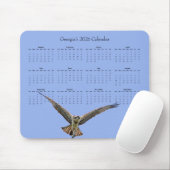 Osprey: Customize a full year 2026 calendar Mousepad (Mit Mouse)