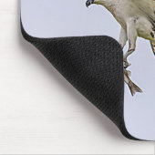 Osprey, der durch eine rotgeflügelte Amsel gejagt Mousepad (Ecke)