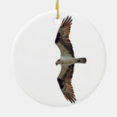Osprey-Fliegen-Foto Keramik Ornament (Hinten)