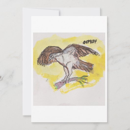 Osprey Greeting Card Einladung (Vorderseite)