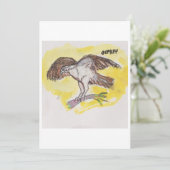 Osprey Greeting Card Einladung (Stehend Vorderseite)