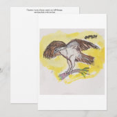 Osprey Greeting Card Einladung (Vorne/Hinten)