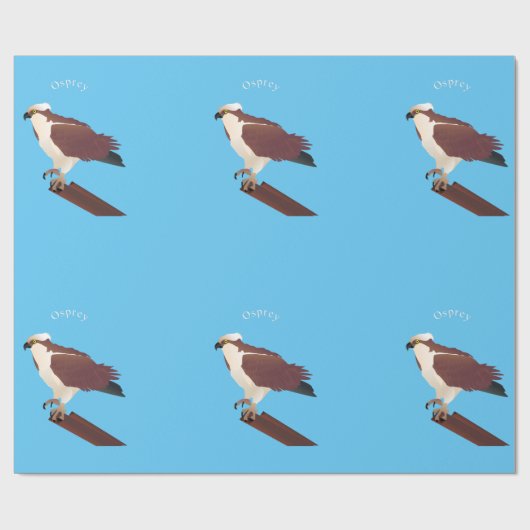 Osprey Hawk Raptor Thunder_Cove Geschenkpapier (Flach)