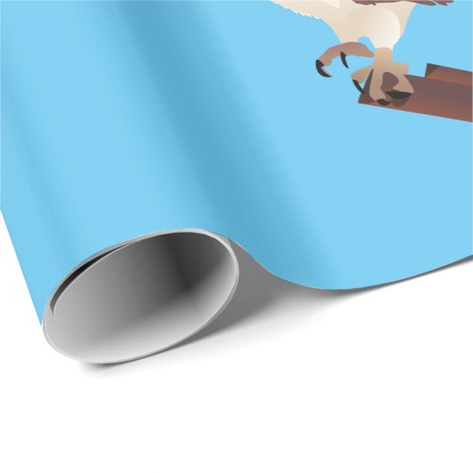 Osprey Hawk Raptor Thunder_Cove Geschenkpapier (Rolleneckpunkt)