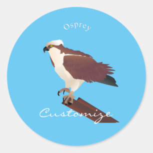 Osprey Hawk Raptor Thunder_Cove Runder Aufkleber