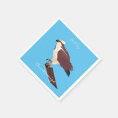 Osprey Hawk Raptor Thunder_Cove Serviette (Ecke)