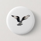 Osprey im Flug Button (Vorderseite)
