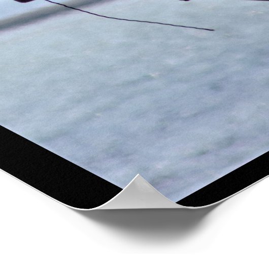 Osprey im Nest Poster (Ecke)