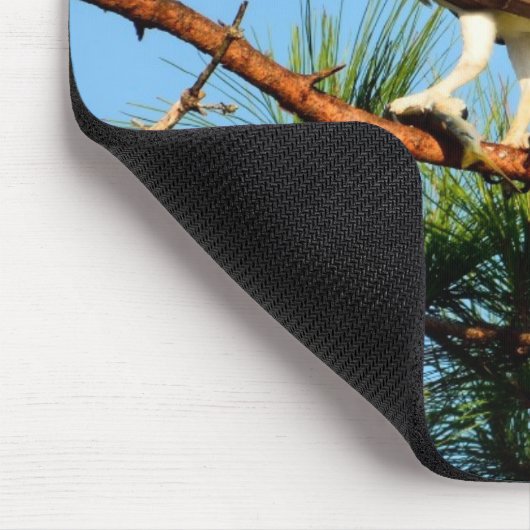 Osprey in freier Wildbahn Mousepad (Ecke)