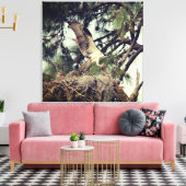 Osprey Landing Stretched Canvas Print Leinwanddruck (Insitu (Wohnzimmer))