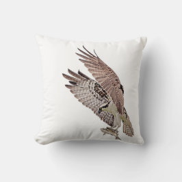 Osprey mit einem Fisch Kissen