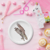 Osprey mit einem Fisch Pappteller (Party)