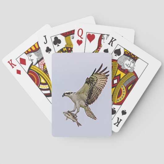 Osprey mit einem Fisch Spielkarten (Rückseite)
