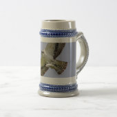 Osprey mit Fisch Bierglas (VorderseiteRechts)